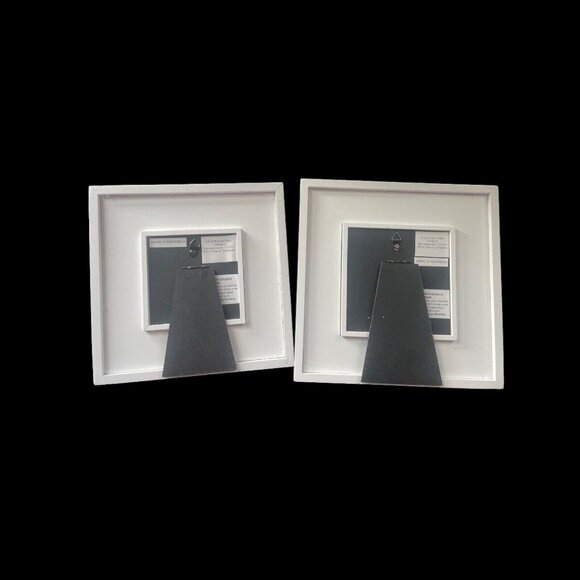 Nautical Photo Frames Set - Blue & White 5" x 5" & 4" x 4" - Brand New - Picture 2 of 2